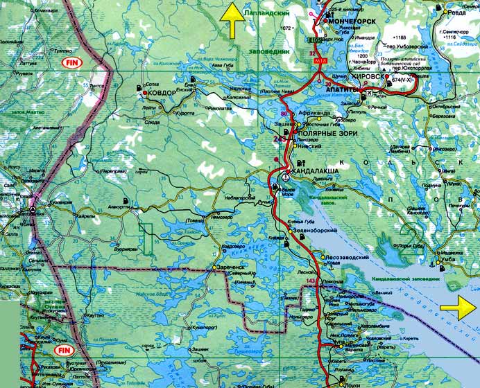 Roadmap South-west Kola Peninsula