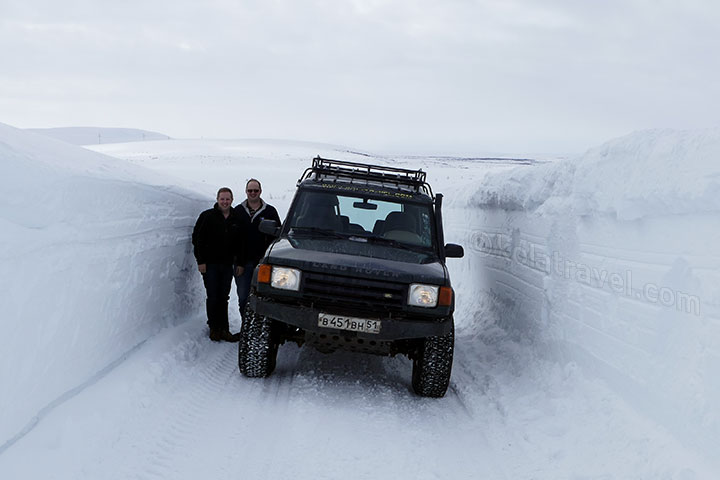 Fly and Drive Winter Adventure. Take a plane to Murmansk, jump in a SUV car and drive on Arctic Icy and Snowy roads to all corners on the Kola Peninsula in Northwest Russia. Kola Travel